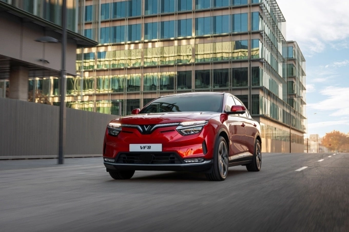 SUV điện VF 8 tại thị trường châu Âu. Ảnh: VinFast