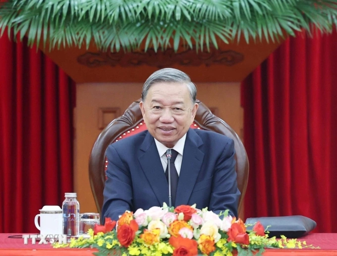 Tổng Bí thư Tô Lâm điện đàm với