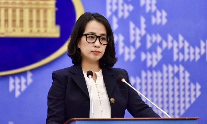 Người phát ngôn Bộ Ngoại giao Phạm Thu Hằng. Ảnh: Bộ Ngoại giao