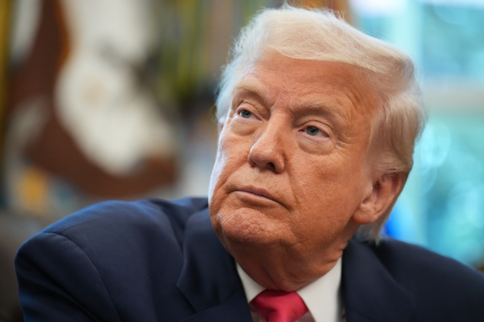 Tổng thống Mỹ Donald Trump tại Phòng Bầu dục, Nhà Trắng ngày 14/8. Ảnh: AFP