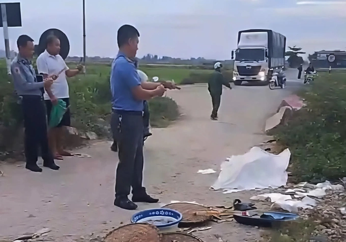 Khu vực xảy ra tai nạn. Ảnh: Hùng Lê