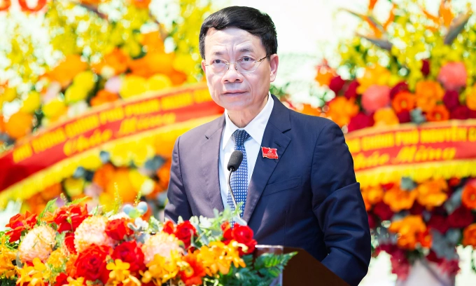Bộ trưởng Nguyễn Mạnh Hùng - Bí Thư Đảng ủy Bộ Khoa học và Công nghệ, nhiệm kỳ 2025-2030. Ảnh: Đình Tùng