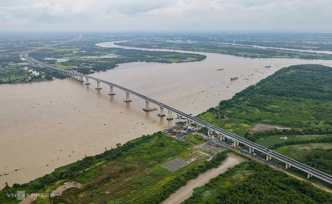 Cầu Nhơn Trạch trược ngày thông xe. Ảnh: Quỳnh Trần