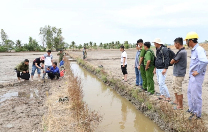 Nơi Cường và Nhờ giăng bẫy chuột bằng điện gây chết người. Ảnh: Tiến Tầm