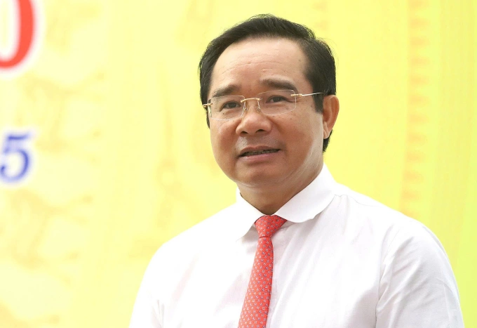 Chủ tịch UBND TP HCM Nguyễn Văn Được phát biểu tại Đại hội Đảng phường Sài Gòn, sáng 19/8. Ảnh: An Phương