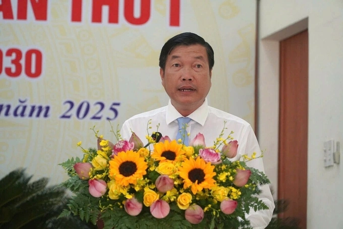 Ông Võ Phan Thành Minh, Bí thư phường Mỹ Ngãi, nhiệm kỳ 2025-2030. Ảnh: Ngọc Tài