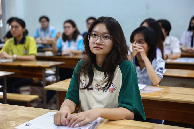 Thí sinh TP HCM thi tốt nghiệp THPT 2025. Ảnh: Quỳnh Trần