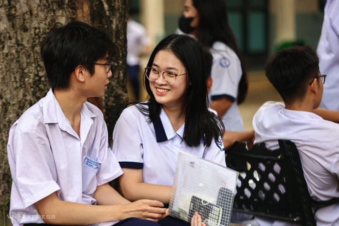 Thí sinh TP HCM thi tốt nghiệp THPT 2025. Ảnh: Quỳnh Trần