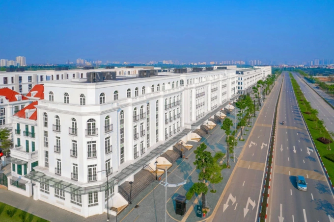 Dải shophouse nhìn từ trên cao. Ảnh: OSI Holdings