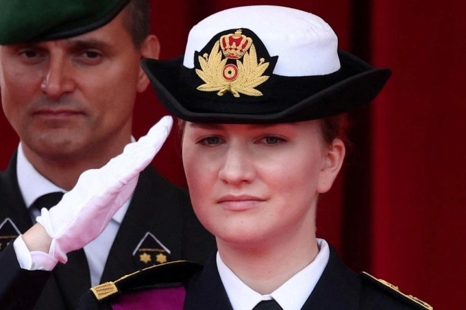 Công chúa Elisabeth tại Brussels, Bỉ, hôm 21/7. Ảnh: Reuters