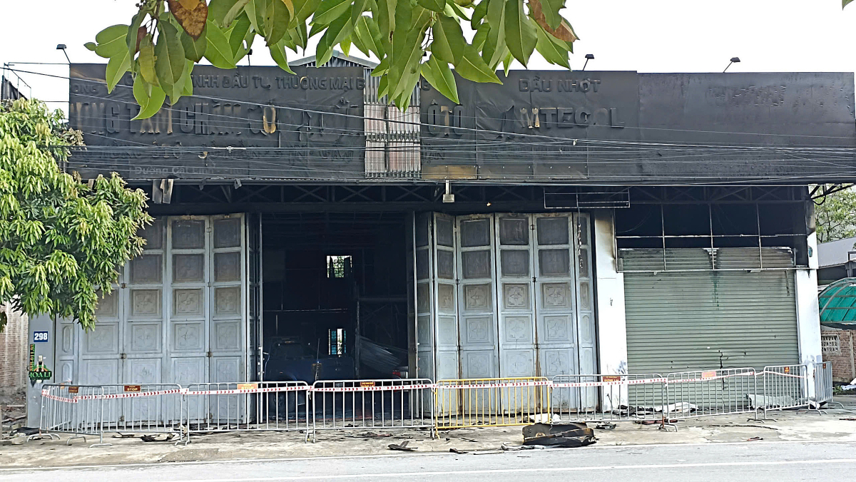 Thợ sơn tử vong, 6 ôtô bị thiêu rụi trong gara