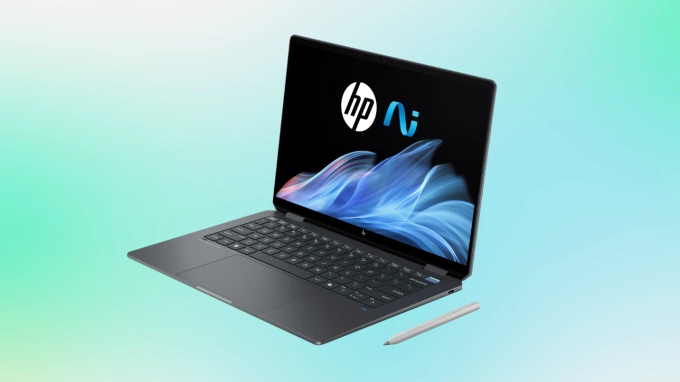 OmniBook Ultra Flip 14 có thiết kế mỏng nhẹ, chỉ nặng 1,34 kg. Ảnh: HP