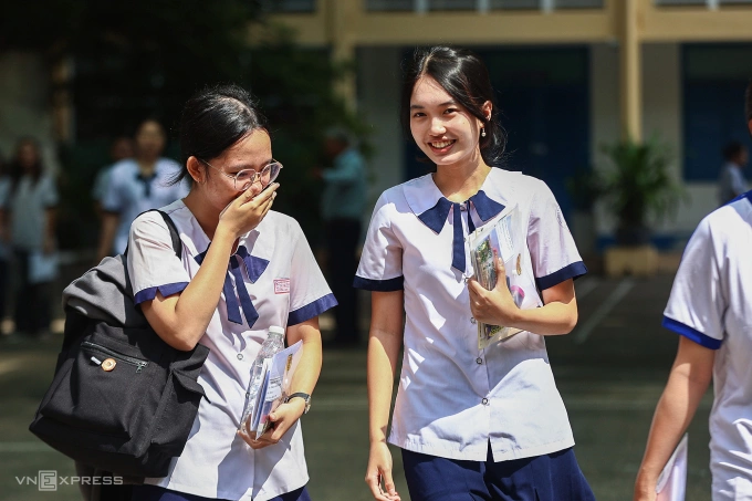 Thí sinh TP HCM thi tốt nghiệp THPT 2025. Ảnh: Quỳnh Trần