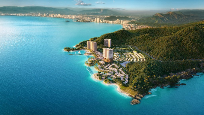 Phối cảnh dự án nhìn từ trên cao. Ảnh: La Tiên Villa