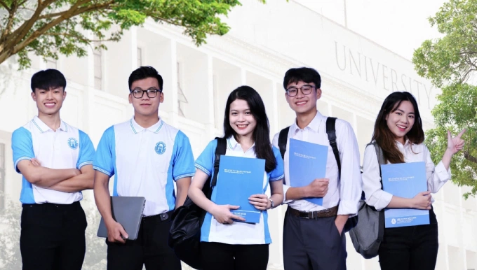 Sinh viên trường Đại học Mở Hà Nội. Ảnh: HOU