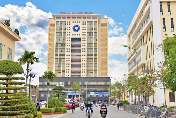 Một góc khuôn viên Đại học Y Dược Thái Bình. Ảnh: Đại học Y Dược Thái Bình