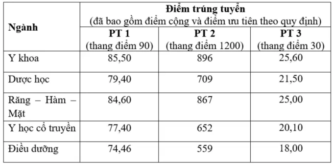 Điểm chuẩn 15 trường Y cả nước - 6