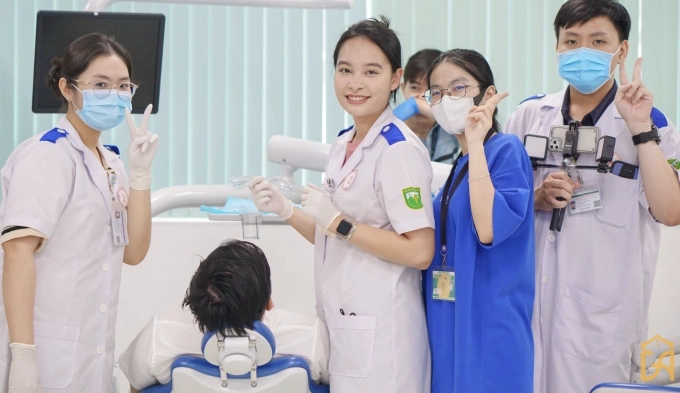 Sinh viên Đại học Y khoa Phạm Ngọc Thạch. Ảnh: PNTU-DAF