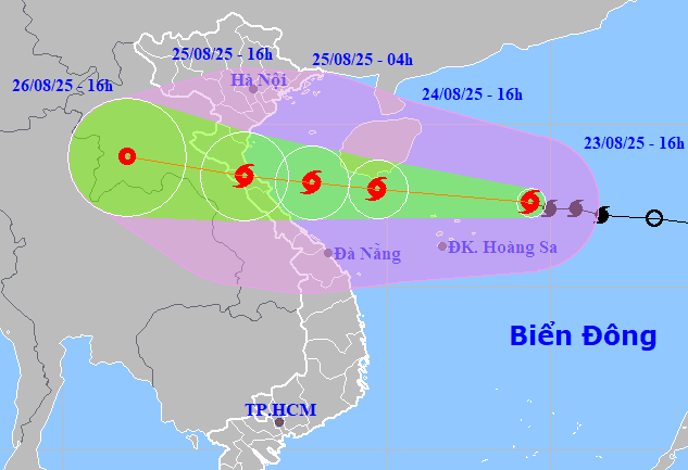 Bão Kajiki tăng cấp, gây mưa diện rộng