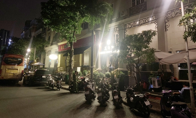 Nhà hàng Goguryeo lúc bị cảnh sát kiểm tra. Ảnh: Nhật Vy