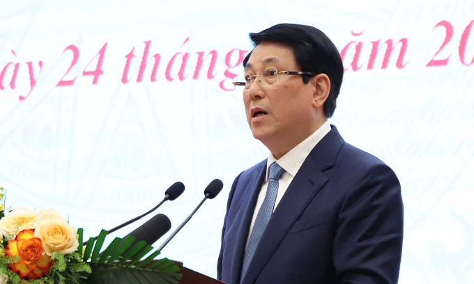 Chủ tịch nước Lương Cường. Ảnh: Hoàng Phong