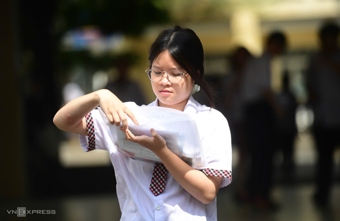 Thí sinh TP HCM thi tốt nghiệp THPT 2025. Ảnh: Quỳnh Trần