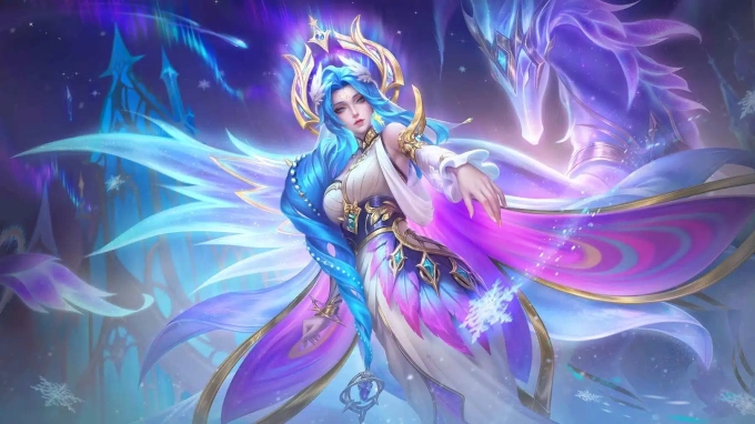 Skin Aurora Tinh hà quang vĩ trong MLBB.