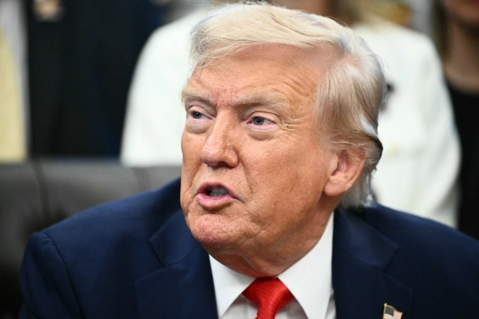 Tổng thống Mỹ Donald Trump tại Nhà Trắng ngày 25/8. Ảnh: AFP