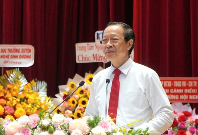 Thứ trưởng Phạm Ngọc Thưởng phát biểu tại hội nghị ngày 27/8. Ảnh: Thanh Phúc