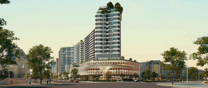 Diamond Sky là tòa cao tầng nằm trong khu đô thị Van Phuc City. Ảnh: VPG