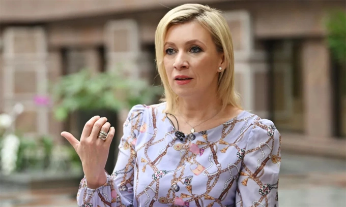 Phát ngôn viên Bộ Ngoại giao Nga Maria Zakharova trong cuộc phỏng vấn tại Moskva tháng 12/2024. Ảnh: RIA Novosti