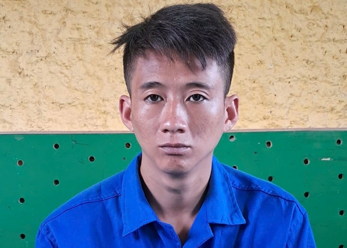 Thái Văn Bình An tại cơ quan điều tra. Ảnh: Phước Thanh