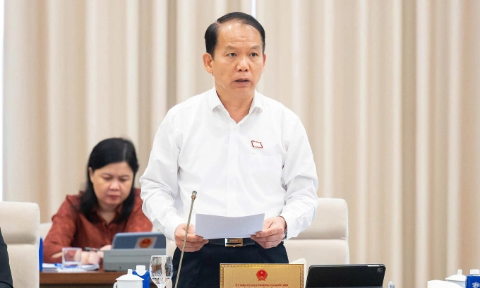 Chủ nhiệm Ủy ban Pháp luật và Tư pháp Hoàng Thanh Tùng. Ảnh: Cổng TTĐT Quốc hội
