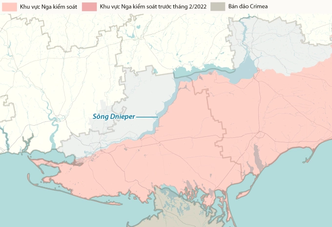 Sông Dnieper. Đồ họa: RYV