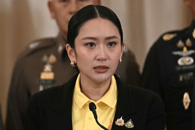 Thủ tướng Thái Lan Paetongtarn Shinawatra trong cuộc họp báo tại Bangkok ngày 19/6. Ảnh: AFP