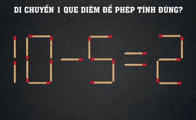 90% người không biến phép tính 10 - 5 = 2 từ sai thành đúng, còn bạn?