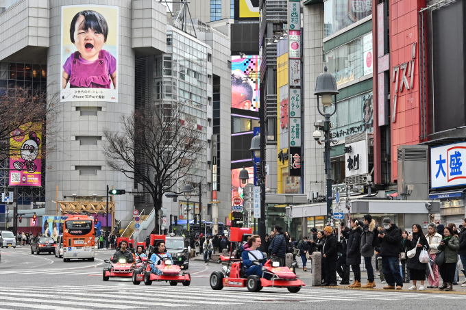 Một góc quận Shibuya ở thủ đô Tokyo, Nhật Bản hồi tháng 2/2024. Ảnh: AFP