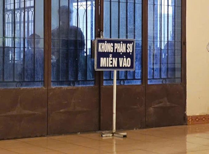Phiên tòa được xét xử kín. Ảnh: Thái Hà