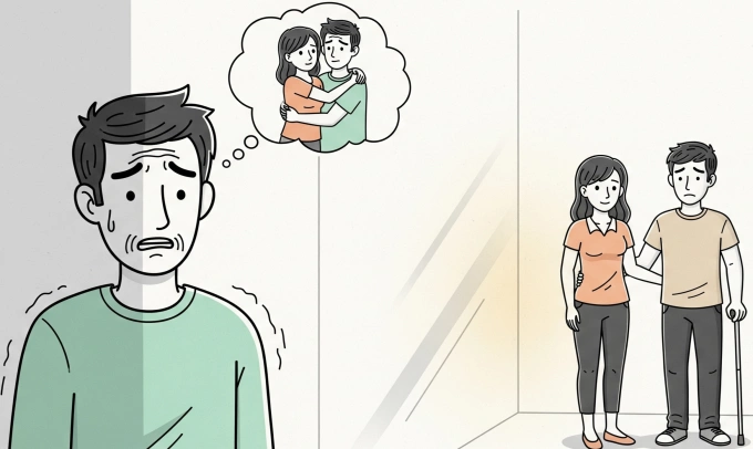 Bạn gái ôm tạm biệt anh họ khiến tôi tức giận
