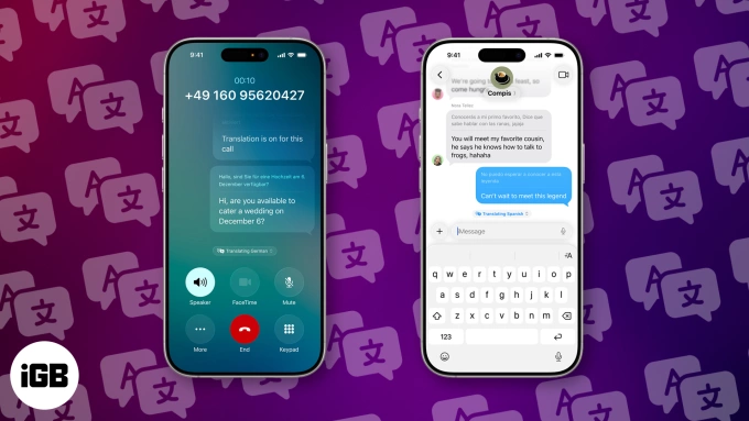 Tính năng Live Translation trên iPhone. Ảnh: iGeeksBlog