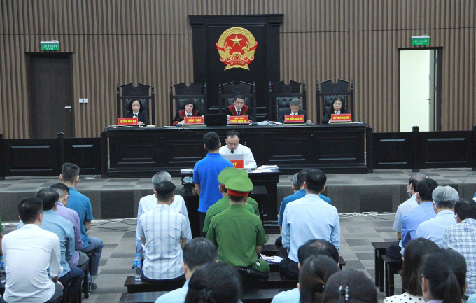 Vụ án do thẩm phán Vũ Quang Huy làm chủ tọa. Ảnh: Danh Lam