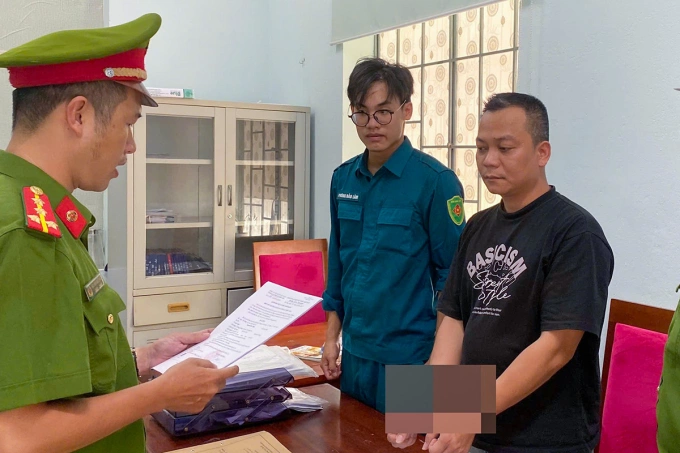 Nguyễn Đức Thiện khi bị bắt tạm giam. Ảnh: Công an cung cấp