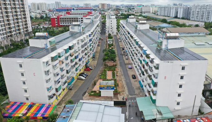 Cuộc sống ở khu nhà ở xã hội Lê Thành An Lạc, quận Bình Tân. Ảnh: Quỳnh Trần