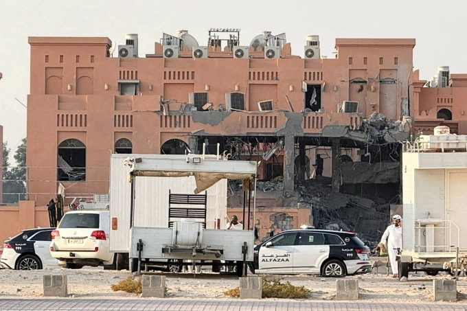 Tòa nhà bị hư hại sau cuộc tấn công của Israel vào Doha, Qatar hôm 9/9. Ảnh: Reuters Tòa nhà bị hư hại sau cuộc tấn công của Israel vào Doha, Qatar hôm 9/9. Ảnh: Reuters