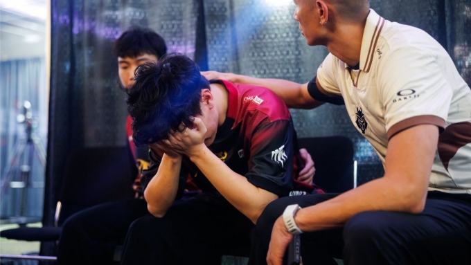 Levi thất vọng, nhận lỗi sau khi GAM Esports thua G2 Esports với kết quả sít sao 2-3 tại vòng Play-In MSI 2025. Ảnh: MSI