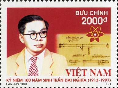 Tem Giáo sư Trần Đại Nghĩa. Ảnh: Tư liệu BĐVN