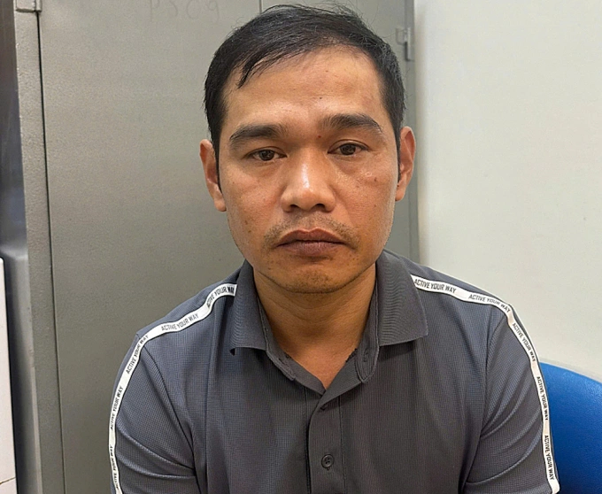 Phạm Văn Hùng lúc bị bắt. Ảnh: Công an cung cấp