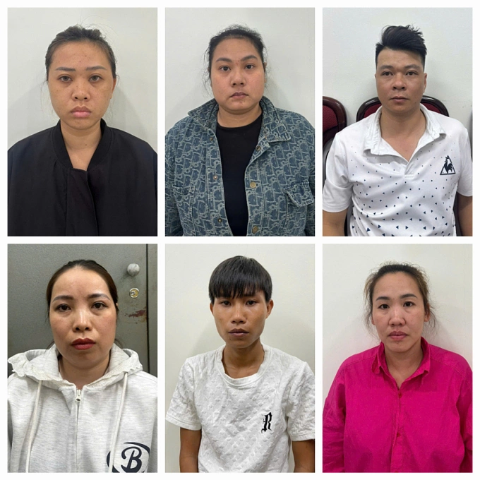 Các nghi phạm trong vụ án. Ảnh: Công an cung cấp