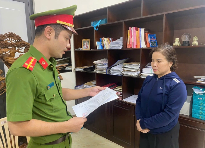 Bà Lê Thị Thanh Thuỷ bị bắt giam. Ảnh: Lam Sơn