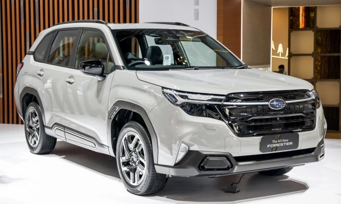 Thế hệ mới của Forester ra mắt tại triển lãm GIIAS, Indonesia, tháng 7/2025. Ảnh: Paultan